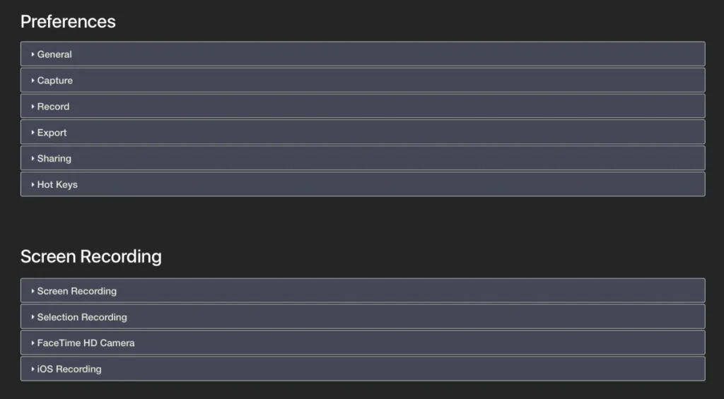 Poor Usability - Collapsed FAQ Blocks